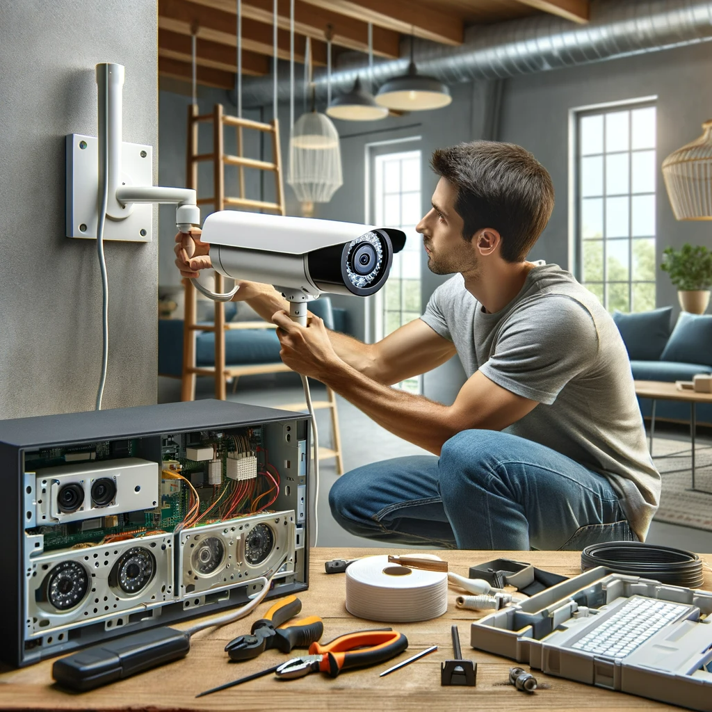 Installazione telecamera di videosorveglianza